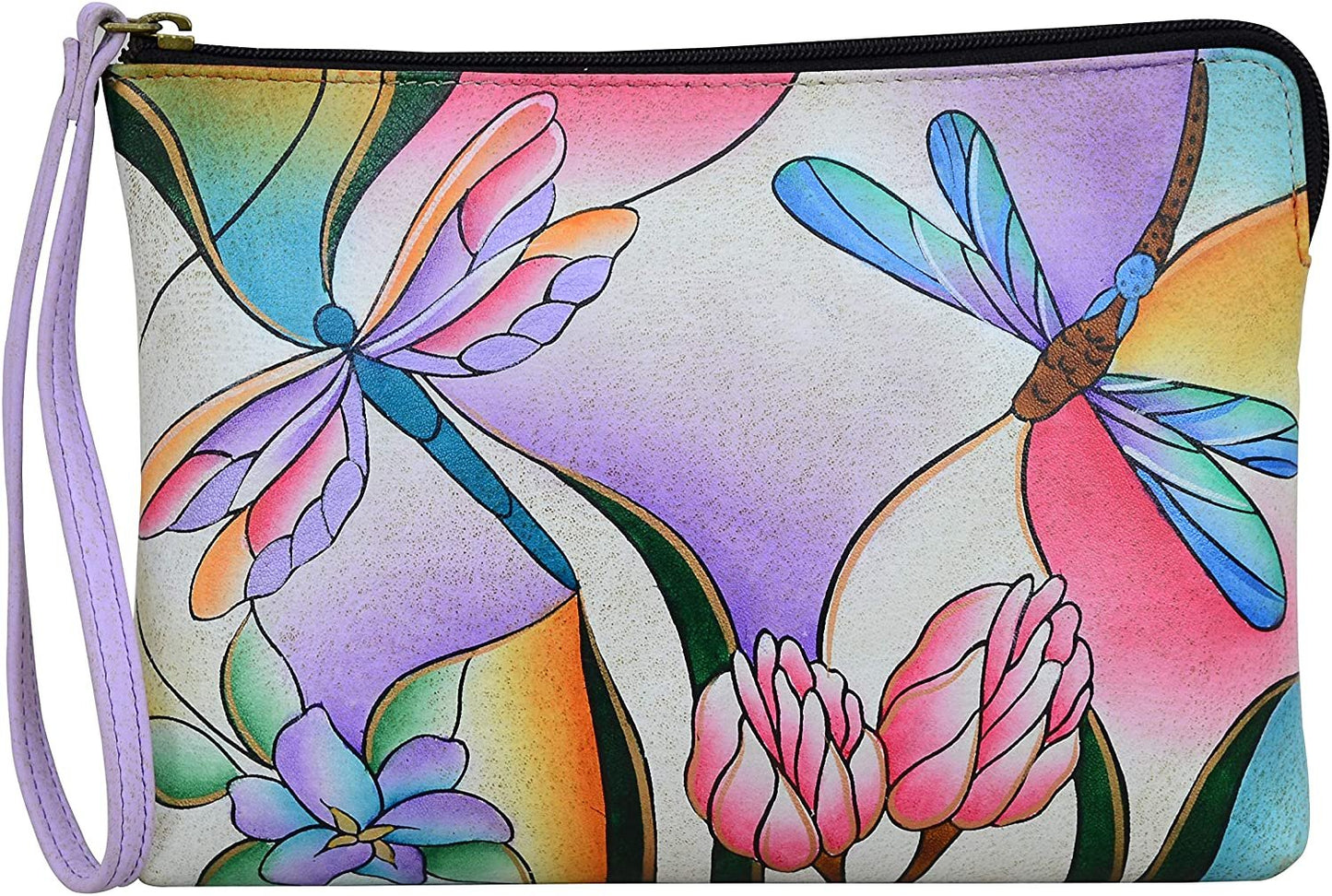 Anna by Anuschka Large Artistic Wristlet Festival or Evening Clutch