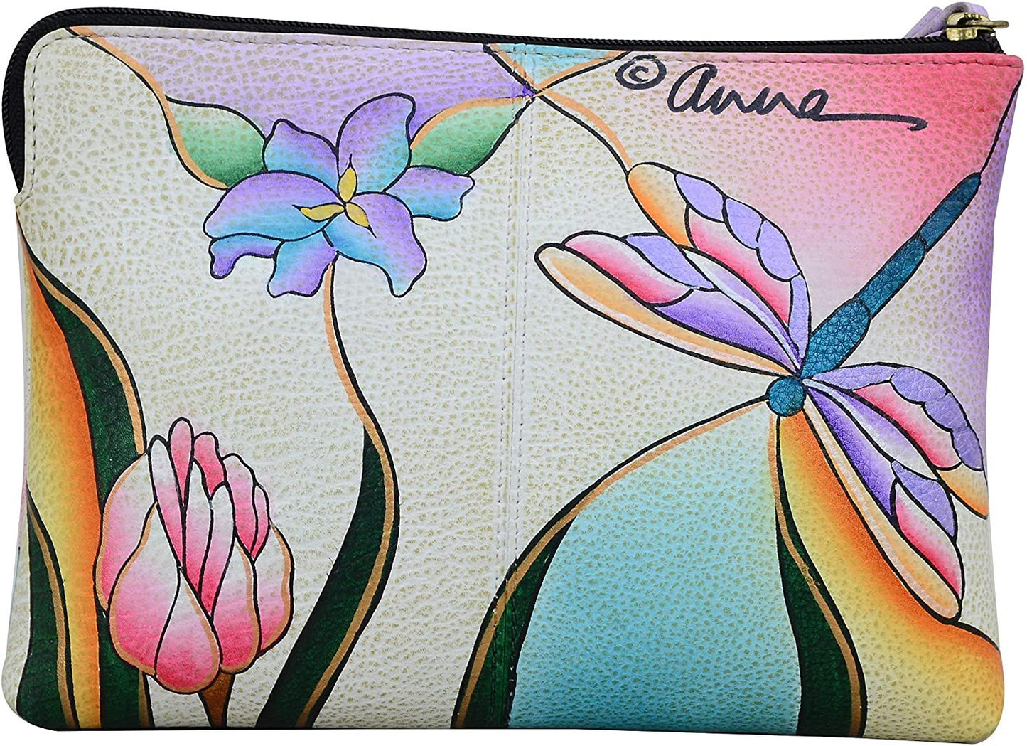 Anna by Anuschka Large Artistic Wristlet Festival or Evening Clutch