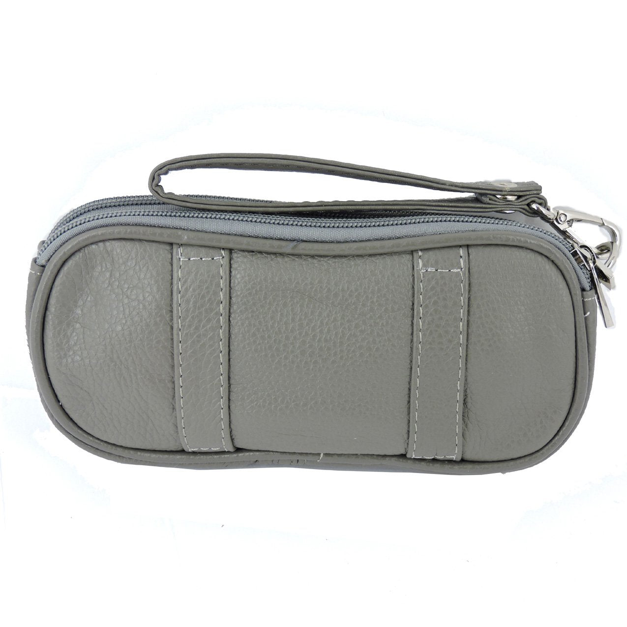 Leather Eyeglass Glasses Case with Wristlet Handle, Padded WOMAN