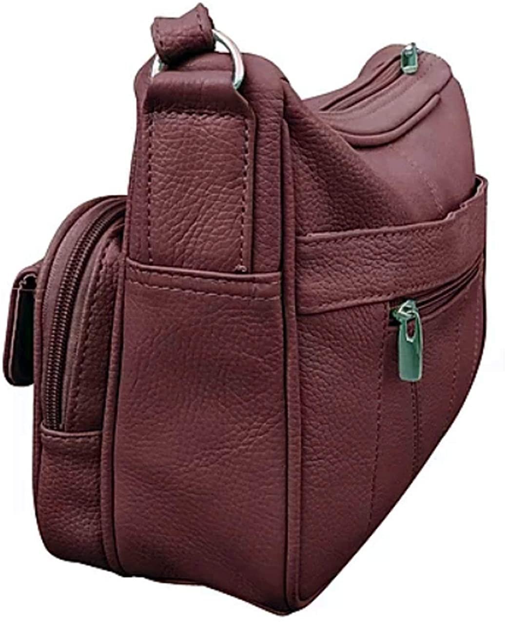 Women's Leather Hobo | Ladies Shoulder Bag | Organizer w Built-in Wallet NWT