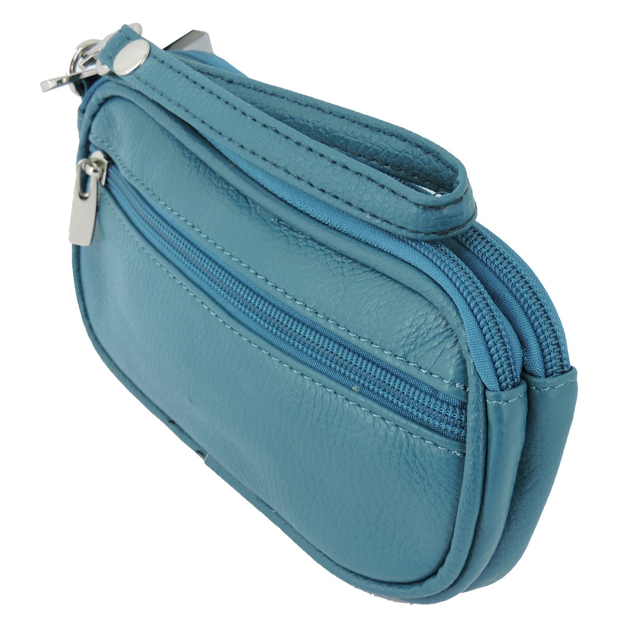 Leather Eyeglass Glasses Case with Wristlet Handle, Padded WOMAN