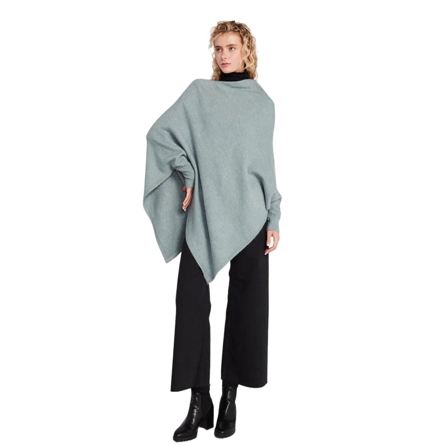 Look by M Triangle Poncho with Sleeves