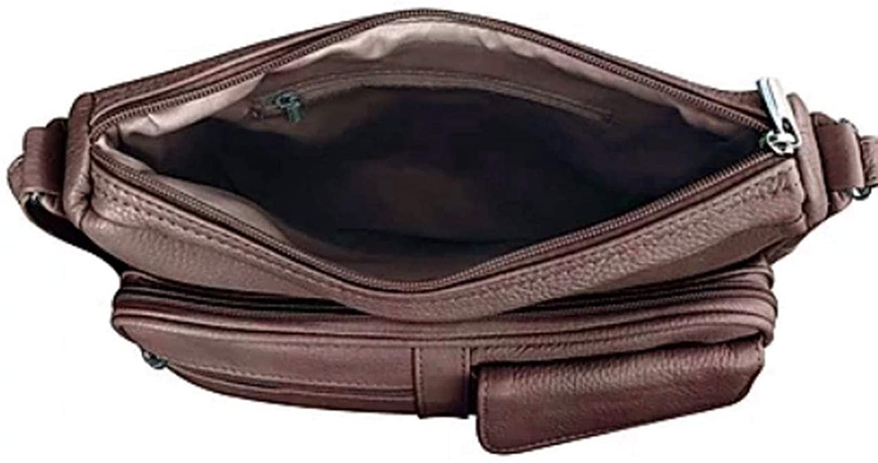 Women's Leather Hobo | Ladies Shoulder Bag | Organizer w Built-in Wallet NWT