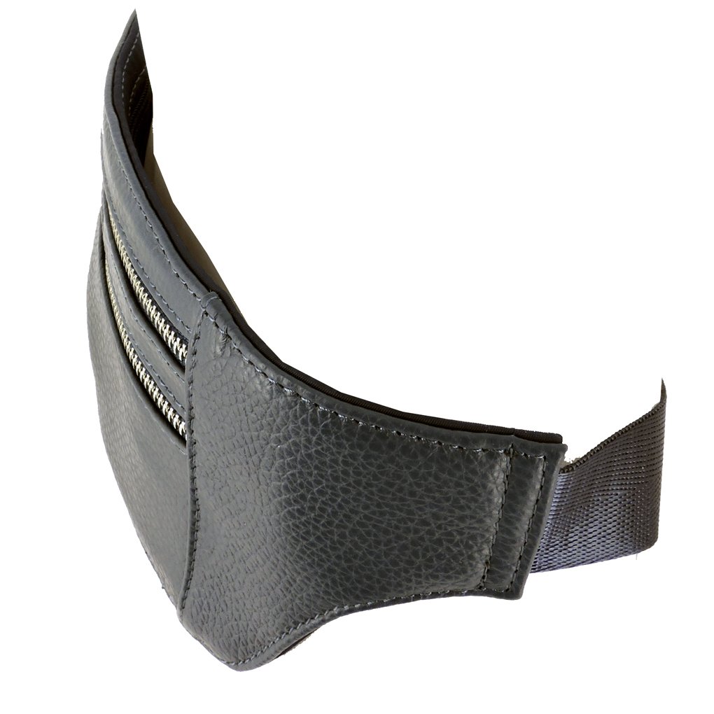 Genuine Leather Fanny Pack Waist Bag Body Pouch Pockets Organizer Phone Holder