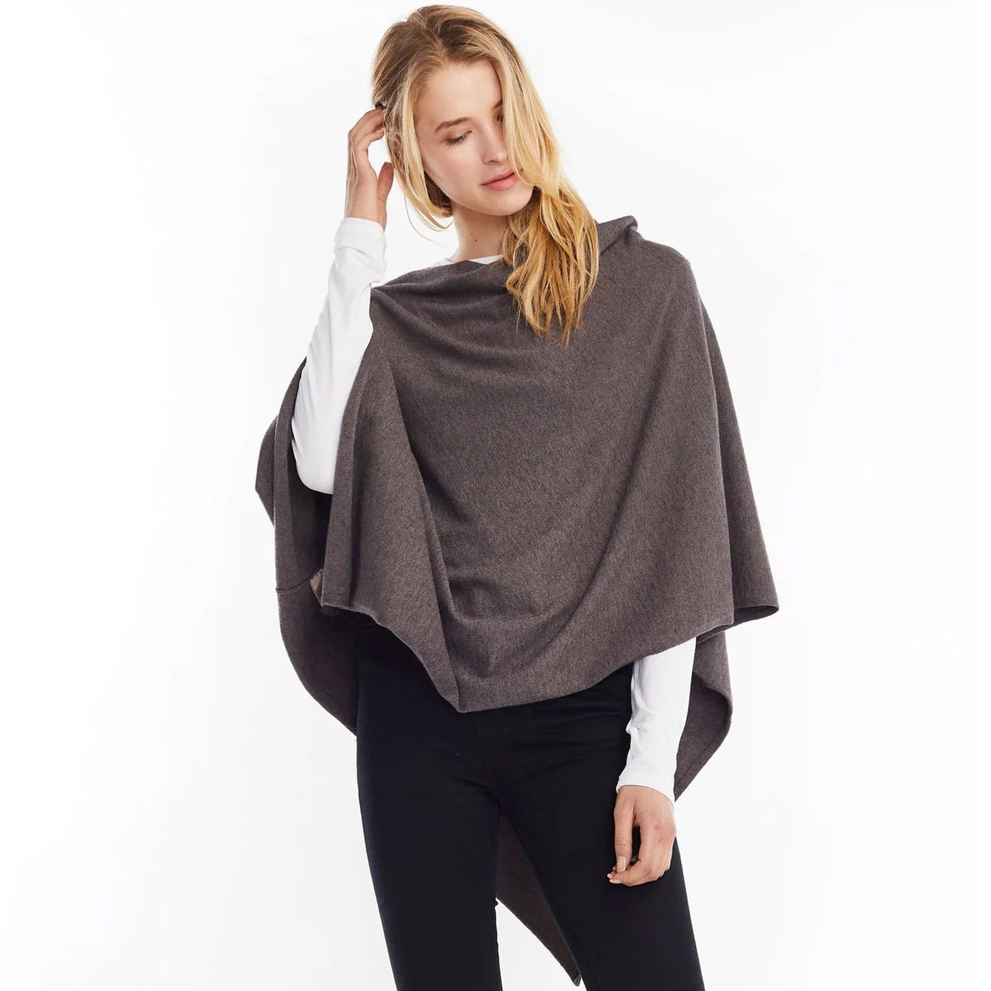 Look by M Women's Basic Poncho Year Round Cover Special Occasion for Every Day