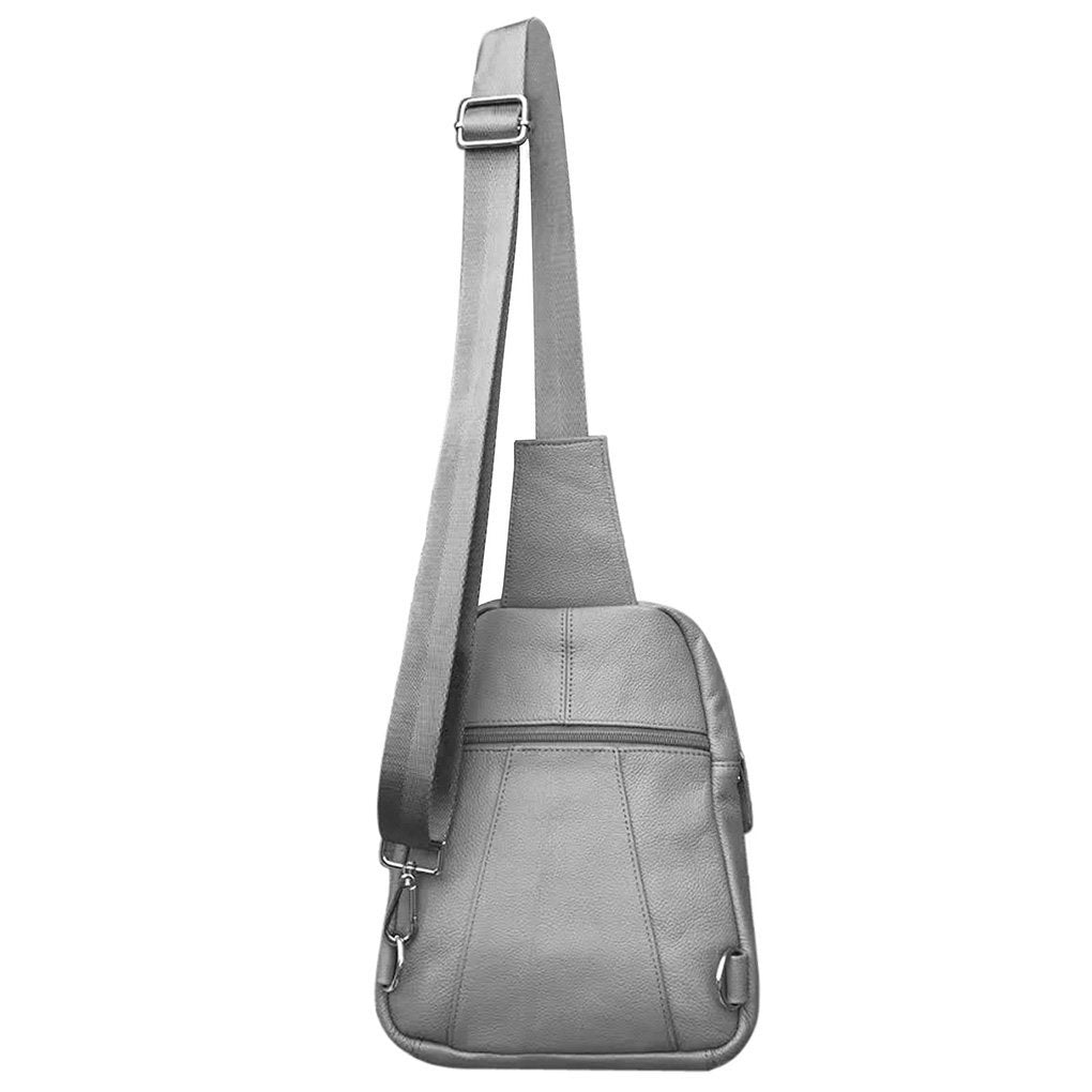 Genuine Leather Sling Backpack - Your Stylish & Organized Companion Silver Fever®