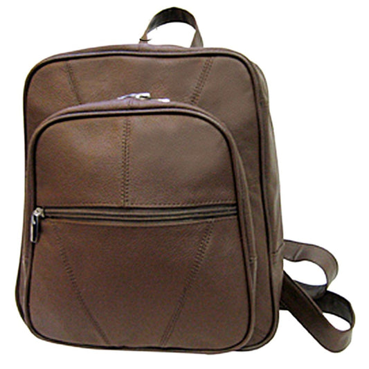 Men's Women's Cowhide Leather Backpack Organizer Travel Bag Unisex