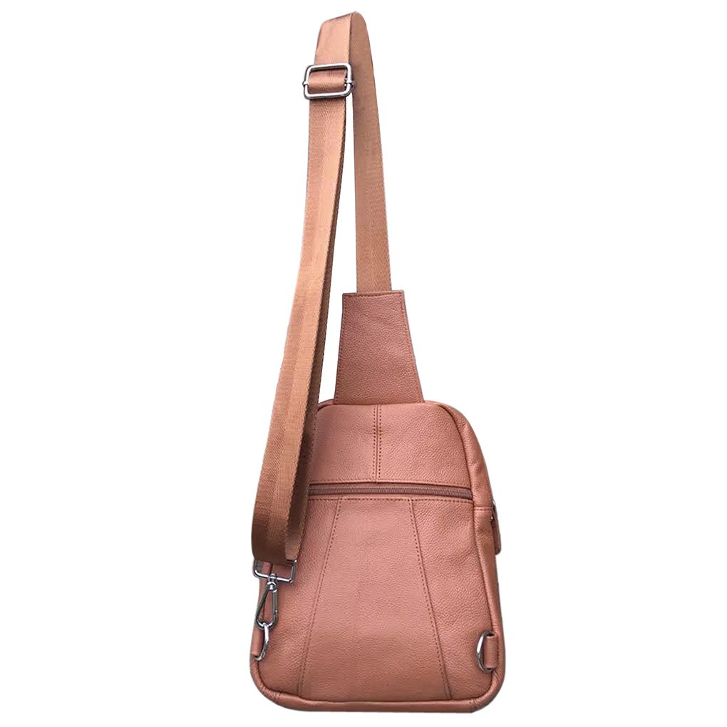 Genuine Leather Sling Backpack - Your Stylish & Organized Companion Silver Fever®