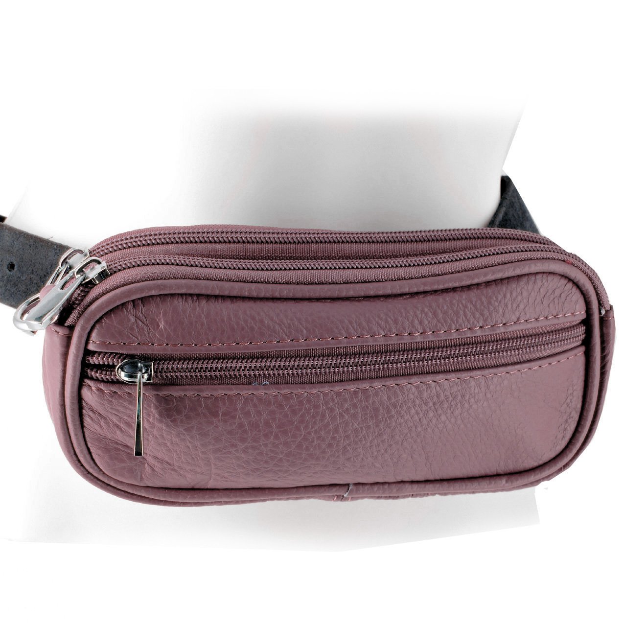 Leather Eyeglass Glasses Case with Wristlet Handle, Padded WOMAN