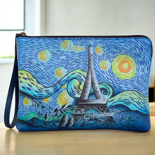 Anna by Anuschka Large Artistic Wristlet Festival or Evening Clutch